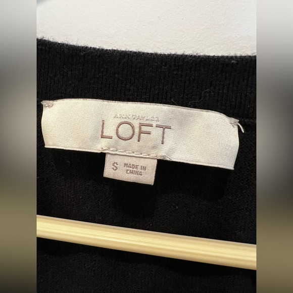 Ann Taylor Loft Black Long Sleeve Cardigan Size Small - Picture 6 of 10